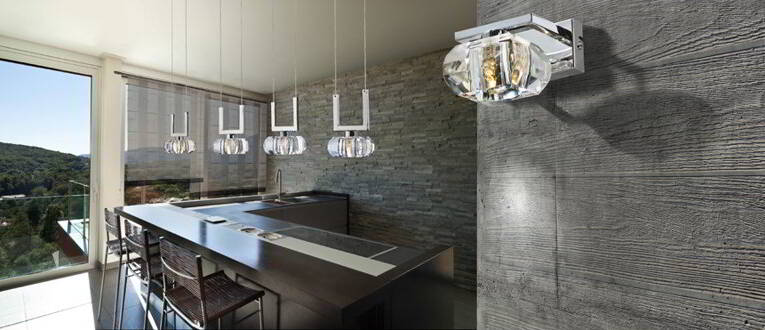 nowoczesne lampy do kuchni- jak doswietlic wyspe kuchenna